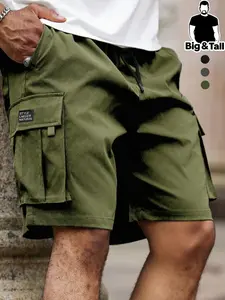 Men's Summer Workwear Shorts, New Arrival, Multi-Pocket Design, Casual Sporty Style, Comfortable Fashion, Large Size