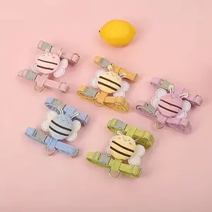 Cat Leash with Little Bee Pendant, Anti-Escape Y-Shaped Cat Harness, Cat Rope, Cat Supplies
