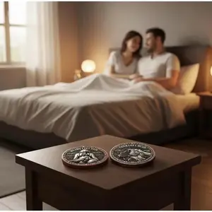 Double Sided Heads I Get Tail Coin Romantic Couple Keepsake Novelty  Anniversary Gift For Boyfriend Girlfriend