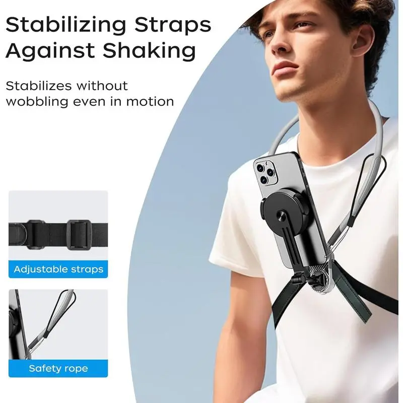 Sangle Rapide Pour Insta360 GO Ultra Wiseten Support De Téléphone Tour De Cou POV/Vlog Avec Clip Téléphone, Mains Libres Support Pour Selfie, Enregistrement Vidéo Pour IPhone 15 14 Pro Et Tous Les
