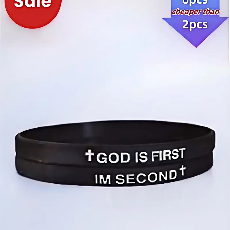 Silicone Wristband, Fashionable Wristband for Women & Men, Trendy All-match & Exquisite Jewelry for Birthday Gift, Word Bracelets, Letter Link Bracelet