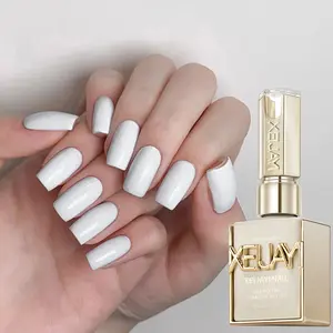 XEIJAY White Gel Nail Polish 15ml Soak-Off UV/LED Milk White & Pure White Glossy Matte Finish Salon Quality for Professional Look
