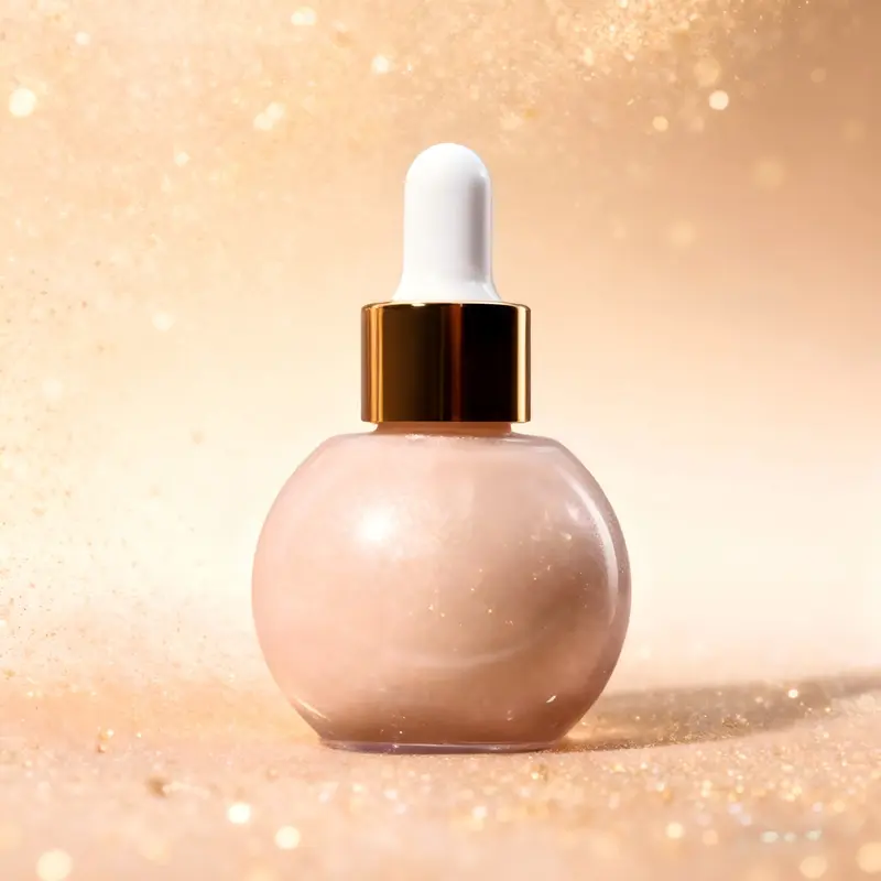 GlowDust Shimmering Body Highlighter Oil - Lightweight, Long-lasting, Alcohol-free Adult Cosmetic with Radiant Finish, Bottle, 36-Month Shelf Life, Single Item, Ideal for Holiday Nights, Date Nights