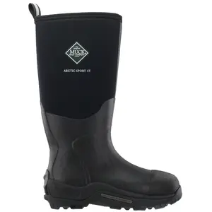Muck Boot Mens Arctic Sport 16 Inch Steel Toe Pull On  Work/Duty - Black