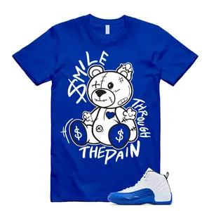 12 Blueberry Game Royal Blue White Black Unisex Shirt Match SM2, 12 Blueberry Outfit, Graphic Tees, Womenswear Top T-Shirt
