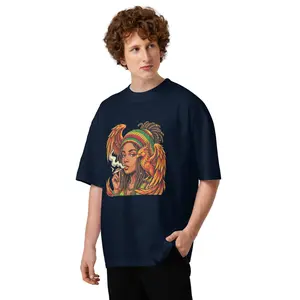 Ori Cloth: Smoking Pheonix Unisex organic oversized high neck t-shirt