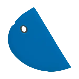 Blue Silicone Bowl Scraper