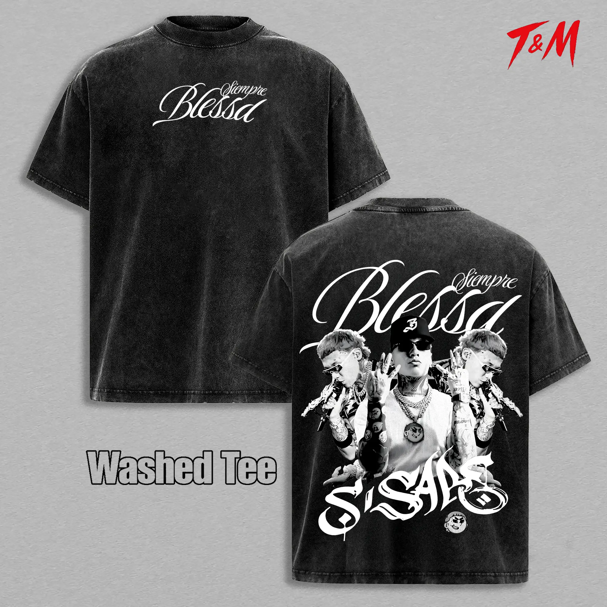 Washed Tee - BLack