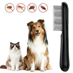 Chtoocy Electric Pet Flea Comb for Dogs & Cats with Long Hair Rechargeable Negative Ion Grooming Comb,Removes Floating Hair with Massage,Effectively removes fleas, mites,tick,lice,nit