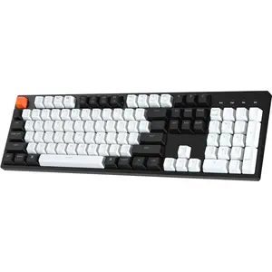 C2 Full Size 104  USB Type-C Wired Mechanical Gaming Keyboard for  Layout, Gateron G Pro Brown /RGB Backlight/Double-Shot ABS keycaps  Keyboard for Windows Laptop PC