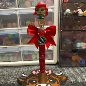 Character fancy beaded pen