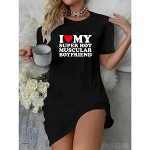I Love My Super Hot Muscular Boyfriend BF Dress