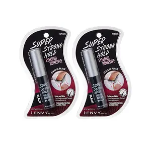 I-ENVY Super Strong Hold Eyelash Adhesive (Black, 2 Pack) Waterproof, Long-Lasting, Latex Free