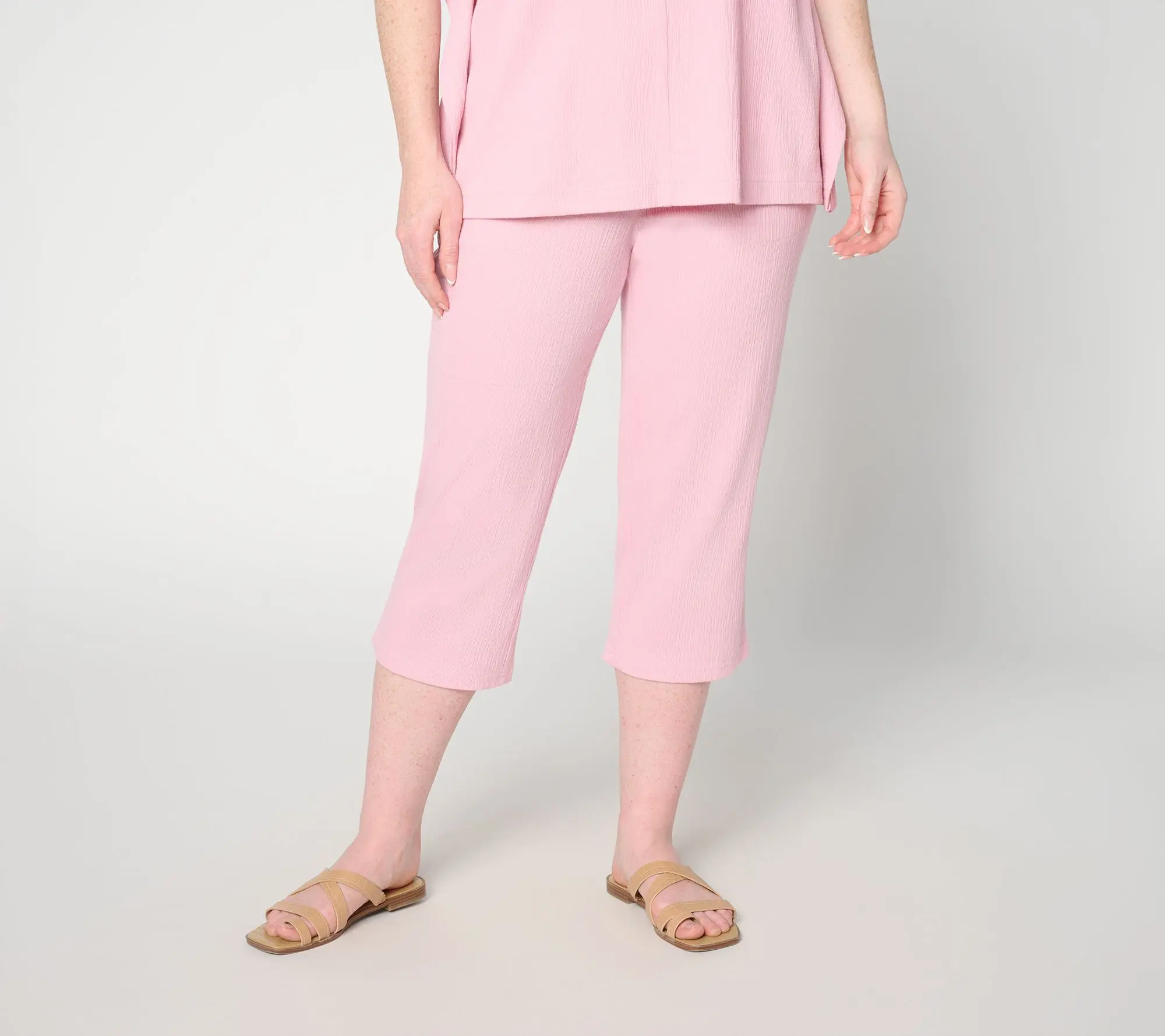 Belle by Kim Gravel Petite Packable Solid Capri