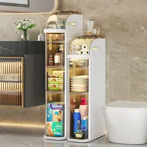WOWIN Crack storage cabinet bathroom storage rack drawer type bathroom locker toilet toilet side cabinet narrow gap bathroom