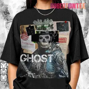 Simon Ghost Riley COD 90s Shirt, Bootleg Modern Warfare 1 2 3 Game Collage Retro Shirt