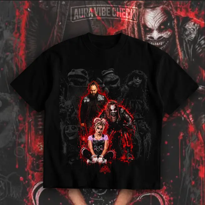 Bray Wyatt T-Shirt Vintage The Fiend Alexa Bliss Pro Wrestling Graphic Heavyweight Streetwear Men Tee