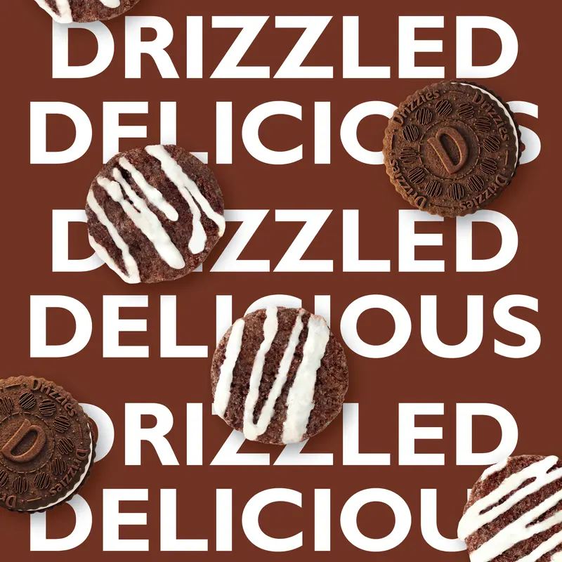 6 Pack - Drizzilicious Cookies & Cream Mini Rice Cakes 4 oz