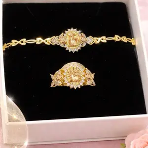 Quince años Bracelet and Quince Años (15 años) Ring 14K Gold