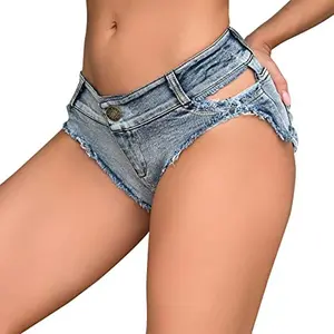 Sexy Women's Low Rise Stretch Mini Denim Shorts Hot Pants Beach Party Clubwear