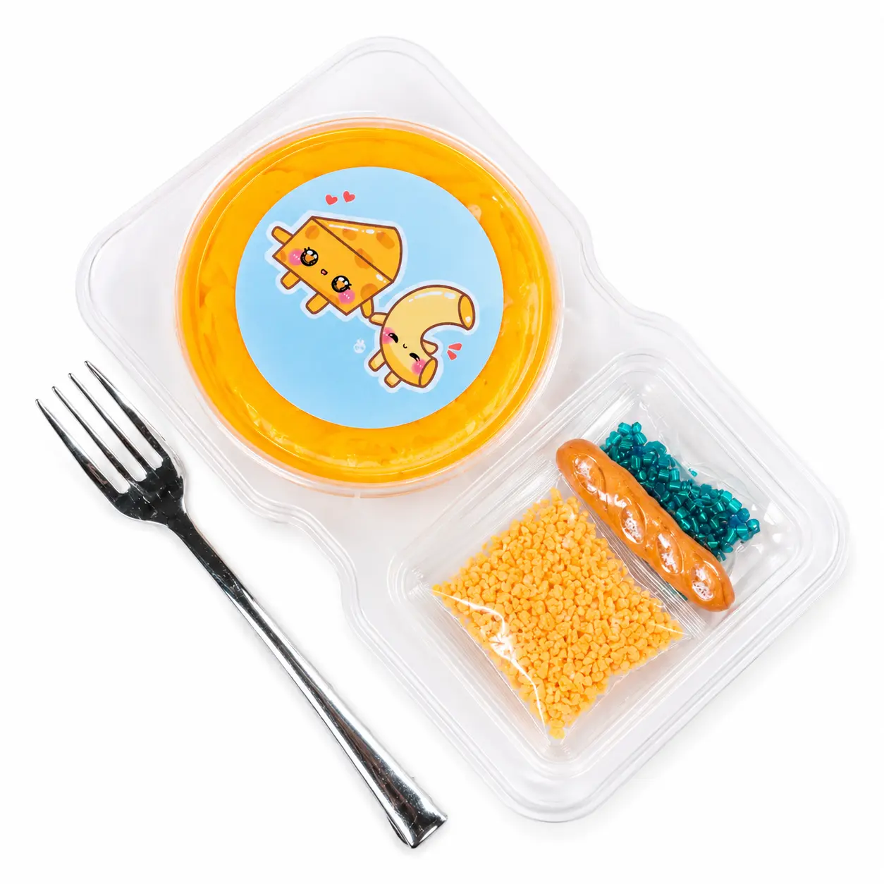 Mac n Cheese Slime Kit – DIY Butter Slime with Clay & Toppings