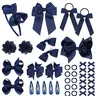 15/40 Piece Bow Hair Accessories Set, Headbands Clips Rubber Bands, Christmas Holiday Party Decorations, Easy Match Hair Accessory Set, Outfit Matching