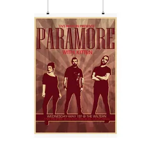 Paramore Poster Wall Art Print for Office or Home