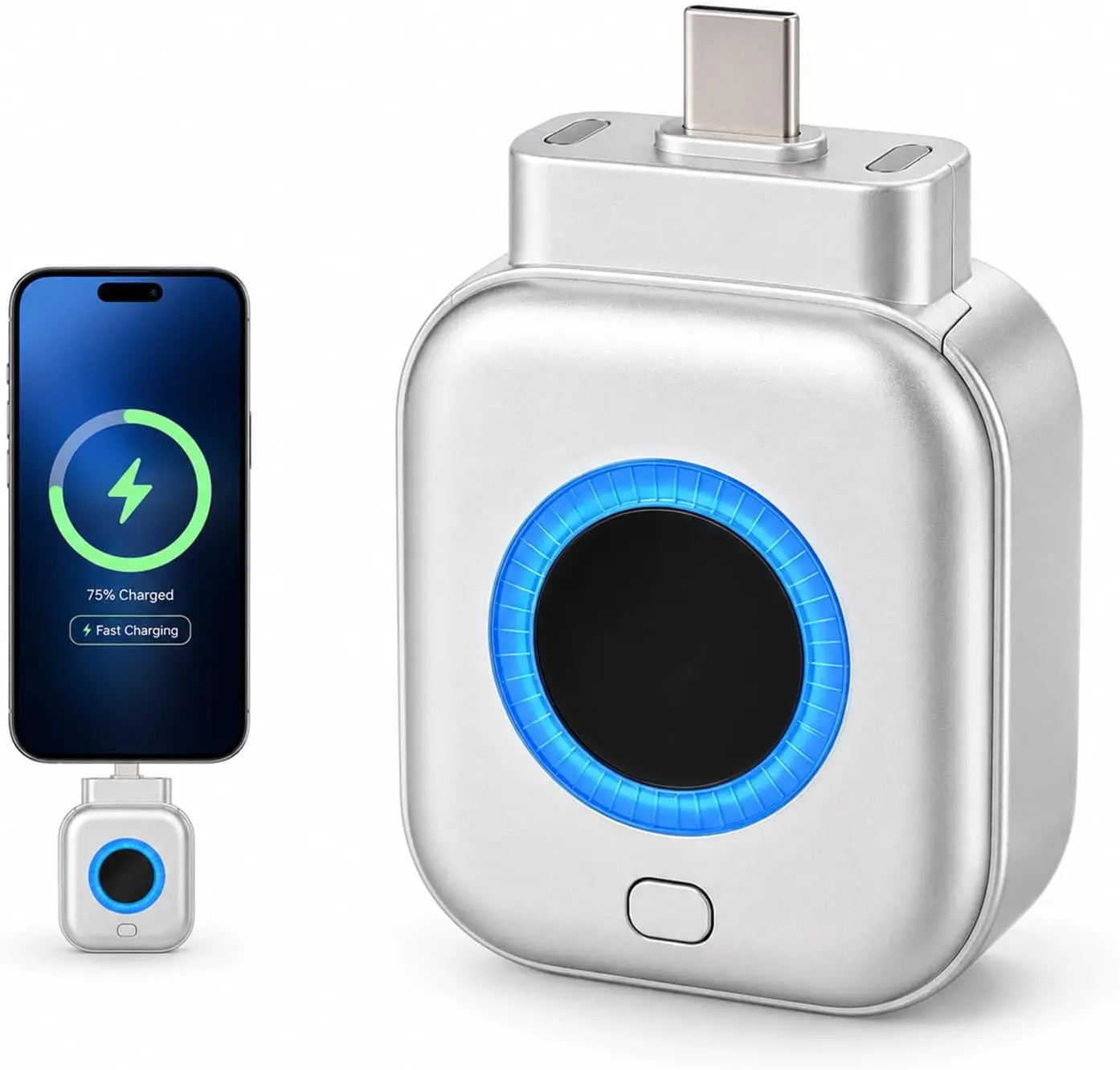 2026 New Smart Charging Adapter, 140W High Power Charger with Auto Stop Function, Automatic Disconnect Design for Overnight Charging, USB C Compatible Protector for Phones and Laptops