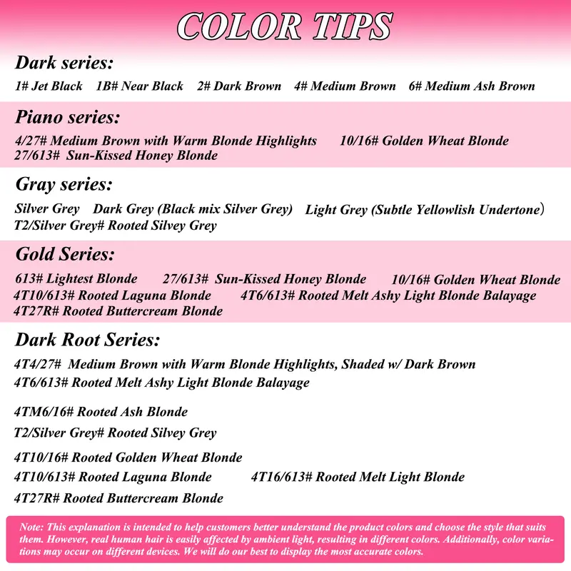 Hair Topper Selection Service for Uncertain Buyers - Color & Size Guidance, Natural Look Support, Video Guides Included; Contact Customer Service Directly or Via Homepage After-Sales (No Purchase Needed for Recommendations)