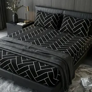 2/3pc Fitted Sheet, Bedding, Mattress Protector, Bed Cover, Bed Sheet, Cozy Home Textile,1pc Mattress Cover with 1/2pcs Pillowcase, Fits For All Size Beds - Twin, Full, Queen, King, Suitable For All Seasons, Dustproof Bedspread, Floral Style, No Pillow