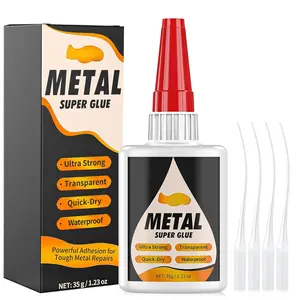Super Glue for Metal and Stainless Steel 35g - Ultra , Heavy Duty , Heat Resistant, Quick-Dry, Clear Glue for  Bonding Between Metals, Other Materials,  Making