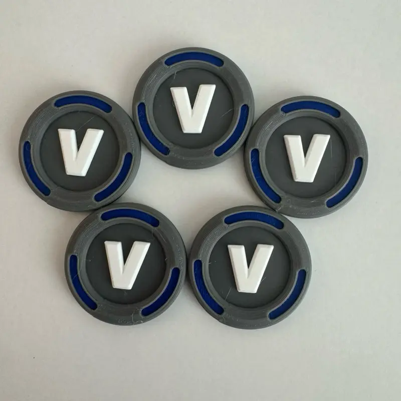 Fort v-bucks prop collectible pack of 5
