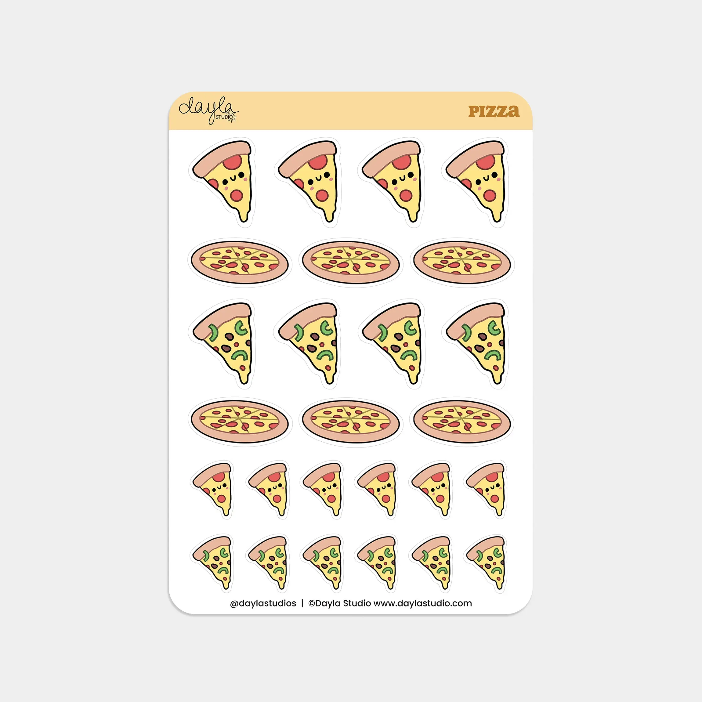 "Pizza" Stickers
