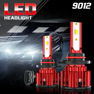Auto Accessories 2x 9012 LED Headlight Bulbs High Low Beam 8000LM for GMC Acadia 2013 2014 2015 2016 2017 2018 2019 white