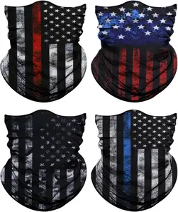 4Pack  Gaiter for Men Women  Cover Mask  Wrap Balaclava Headwear Bandana Headband Magic Scarf