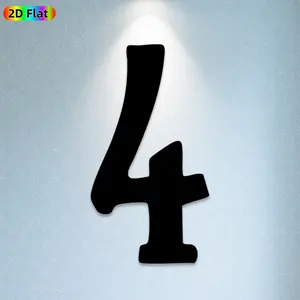 1pc Number 4 Metal Wall Art, Minimalist Number 4 Statue Mural, Ideal Gift for New Year, Christmas, Number Decor Enthusiasts, Rust-Resistant Metal Wall Decor Wall Sculptures,  Modern Number-Themed Metal Decor for Number Lovers