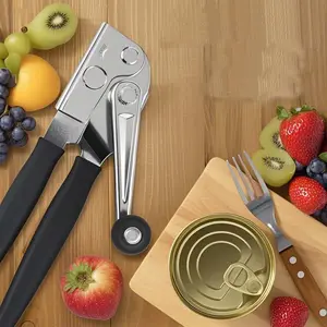 Heavy Duty Manual Can Opener, Commercial Can Opener with Soft Grip Handles, Ergonomic Easy-Turn Crank, Industrial Can Opener for Restaurant Kitchen