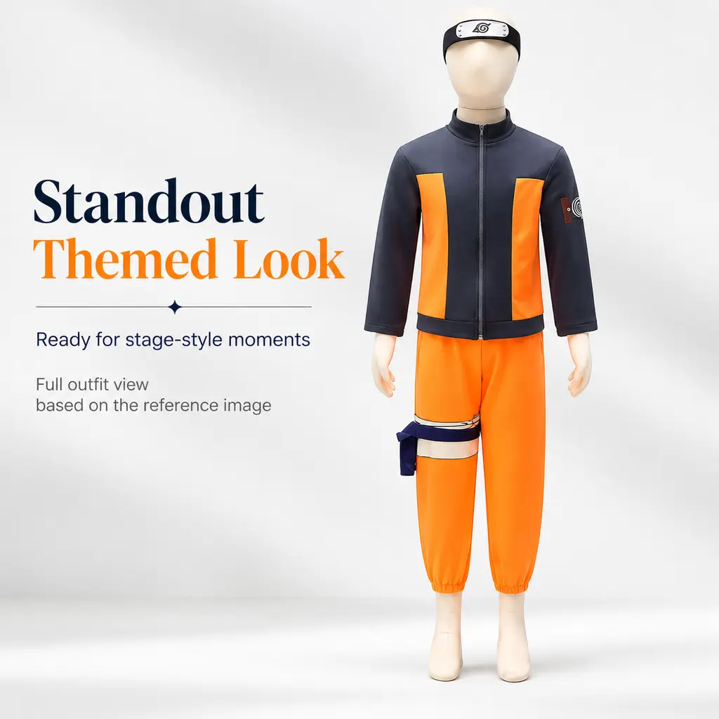 Children's Naruto cosplay costume for stage performance