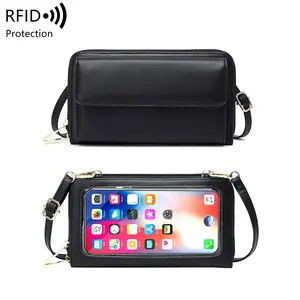 New Women's Touch Screen Phone Bag, Clutch Purse, Multi-functional Zipper Wallet, RFID Anti-Theft, Everyday Carry, Travel Organizer, Card Holder, Gift for Girlfriend & Mom, Christmas