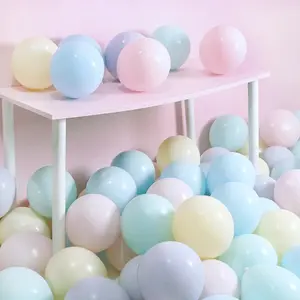 Mixed Color Macaron Balloons, Wedding Birthday Party Decorations, Festive Air Fill Balloon Supplies, Perfect for Celebrations & Events