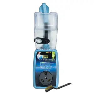Dicor 30 Amp Pigtail RV Surge Protector - Up to 5000 Joules Black 3 lbs