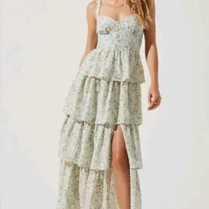 ASTR The Label Midsummer Eyelet Tiered Maxi Dress – Size S