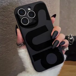 Letter SUP Pattern Phone Case , Soft Silicone , Fully Protected and Shockproof Suitable for IPhone 17 16 15 Pro Max 14 16Pro 13 12 11 XSMAX Plus Cover Streetwear
