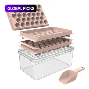 33-Ball Ice Mold, 1 Set Including Ice Cube Tray, Scoop and Plastic Storage Box, Ice Ball Making Tool, Ice Ball Maker, Ice Ball Trays for Home Kitchen Accessories and Gadgets #GLOBAL PICKS