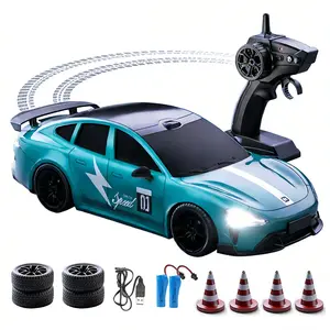 Remote Control Drift Car, RC Drift Car, 1:24 Scale 4WD 15km/h High-speed Racing Car with LED, Rechargeable, Dual Tires, Birthday Gifts, Valentine's Day Gifts, Christmas Gifts