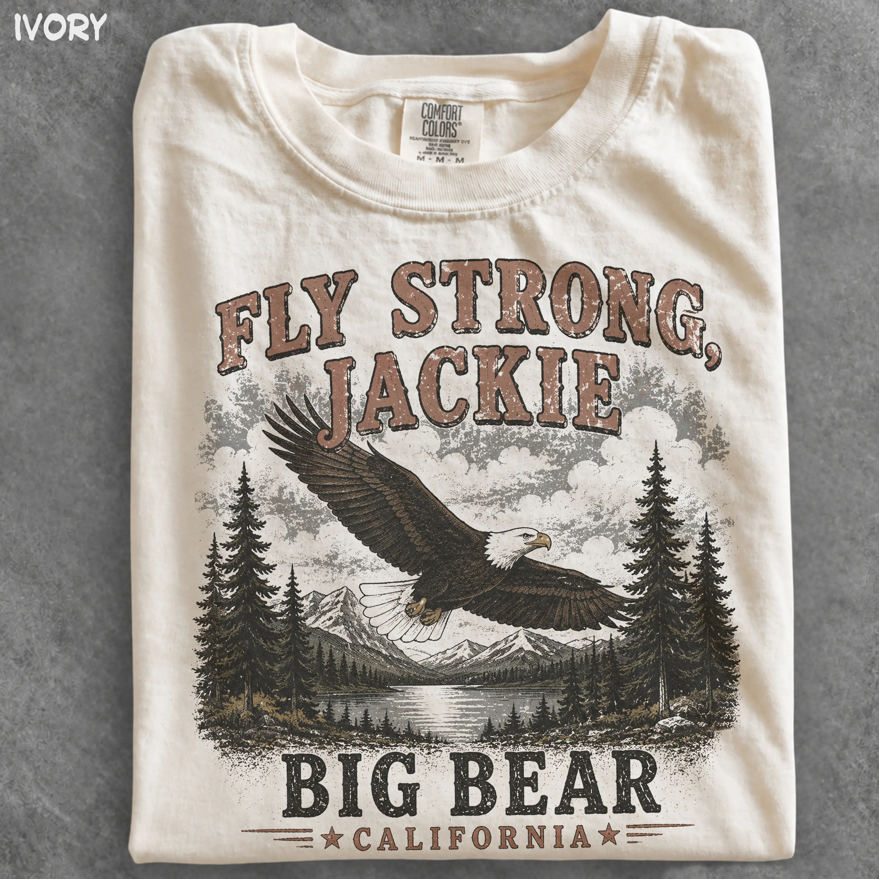 Fly Strong Jackie Big Bear Eagle Jackie's Bald Eagle Shirt