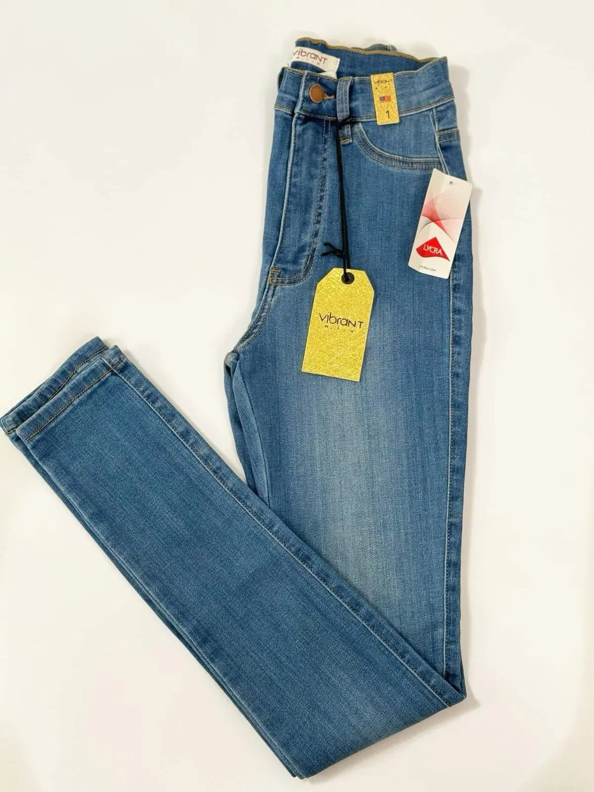Vibrant Miu Azul Claro de tiro alto ,súper strech Vibrant Miu Azul Claro de tiro alto ,súper strech
