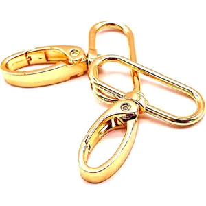 1.5 inch Lobster Clasp Swivel Snap 1 1/2 inch Swivel Clasp Strap Clips Lobster Claw Lanyard Swivel Clasps  38mm  Lobster Clasps Swivel Hooks for Purse(10pcs 1.5")