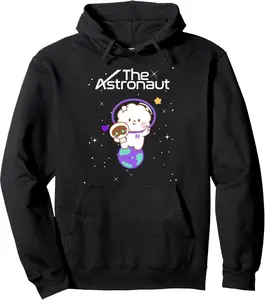 Funny Jin Wootteo the Astronaut K-Pop Pullover Hoodie