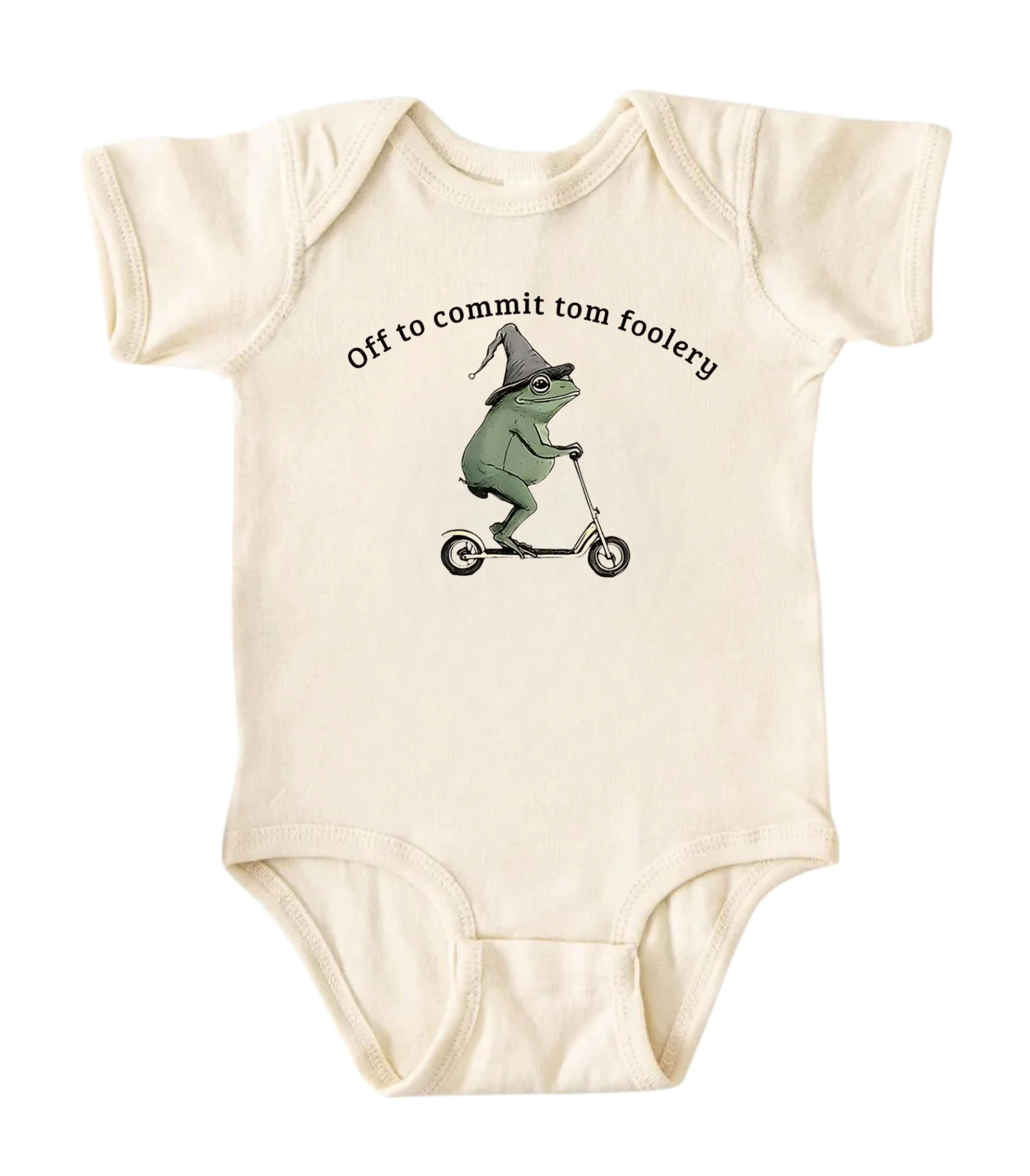 Off To Commit Tom Foolery Onesie, Infants Baby Onesie, Cotton Baby Clothes, Funny Baby Bodysuit